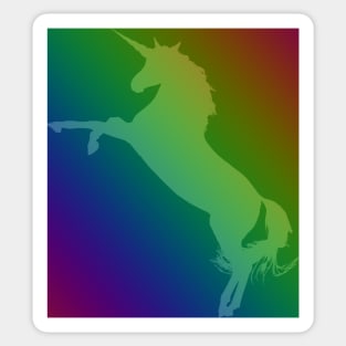 Colorful Unicorn - Artwork , Unicorns are cool Pattern Sticker